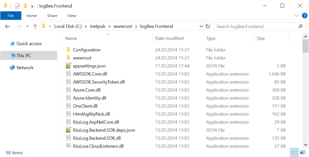 logbee.Frontend folder